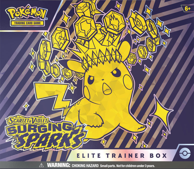 Pokemon TCG Scarlet and Violet Surging Sparks Elite Trainer Box detail
